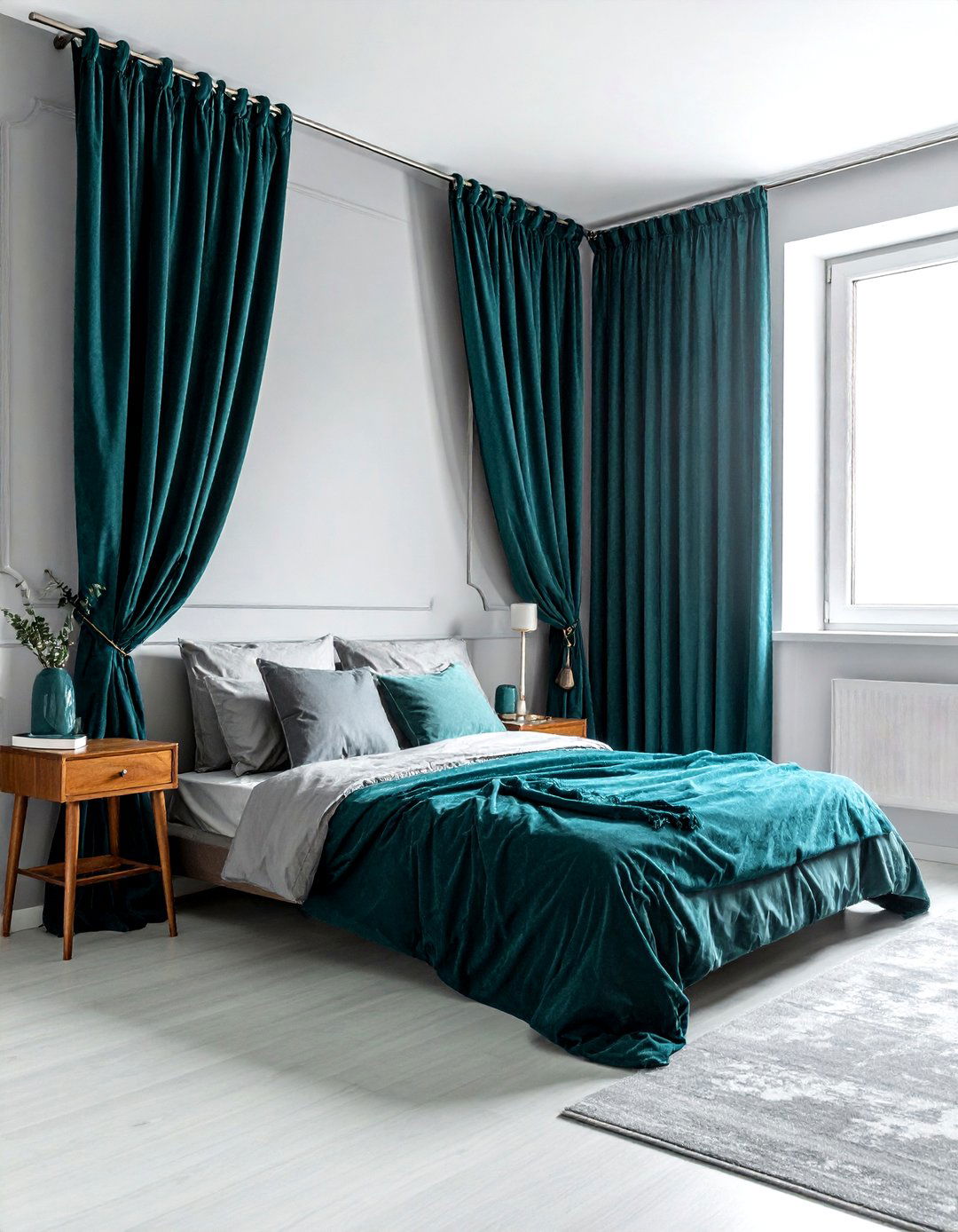 Teal Bedroom Curtains - 30 teal decor ideas
