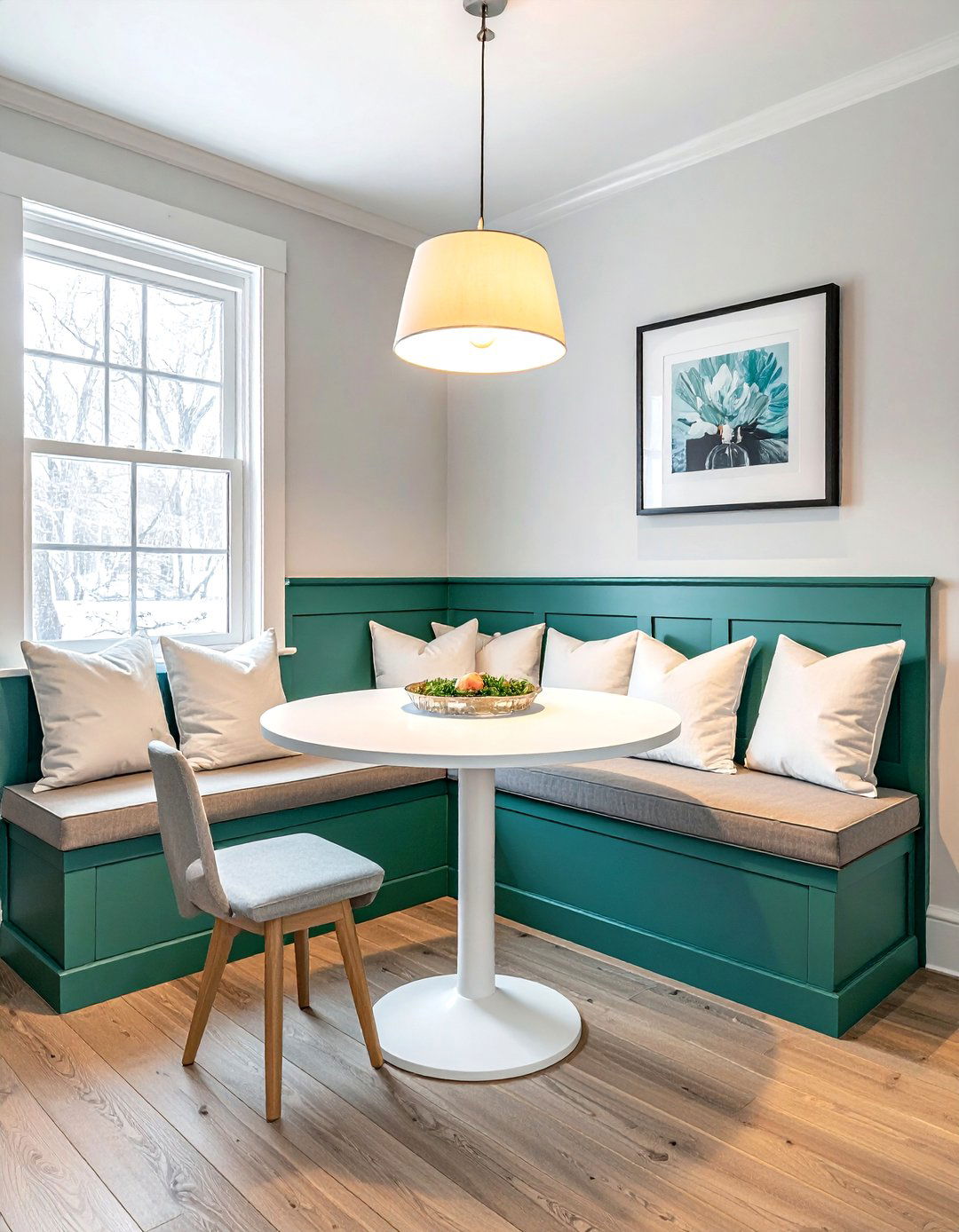 Teal Breakfast Nook - 30 teal decor ideas