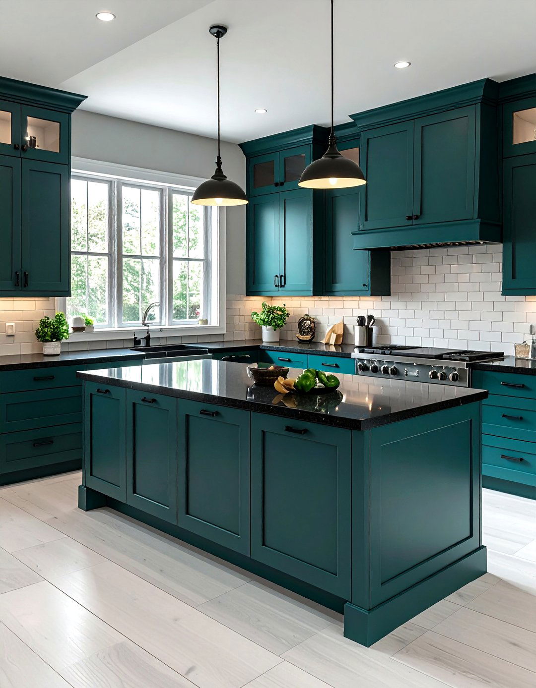 Teal Cabinets Black Granite - 30 cool teal kitchen ideas