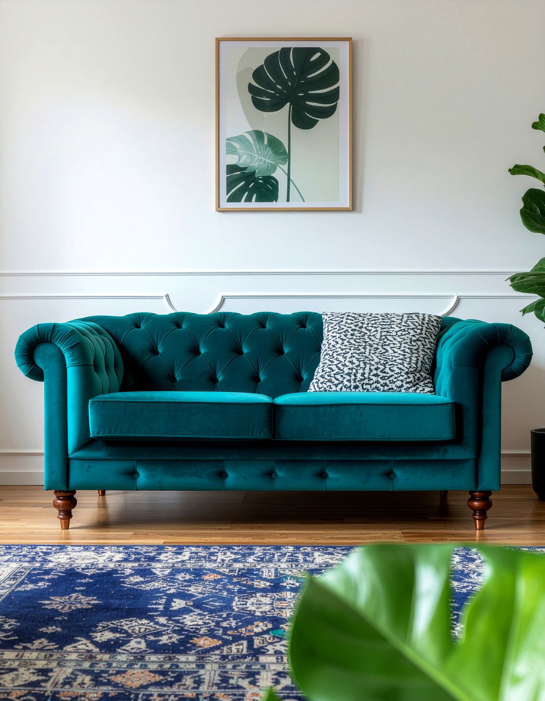 Teal Chesterfield Sofa - 30 living room chesterfield sofa ideas