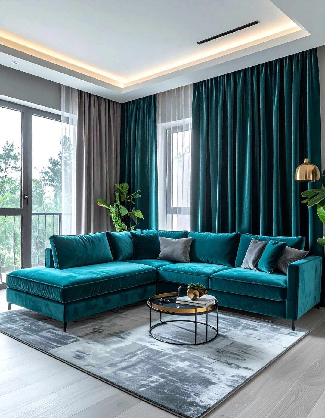 Teal Curtains For Living Room - 30 contemporary teal living room ideas