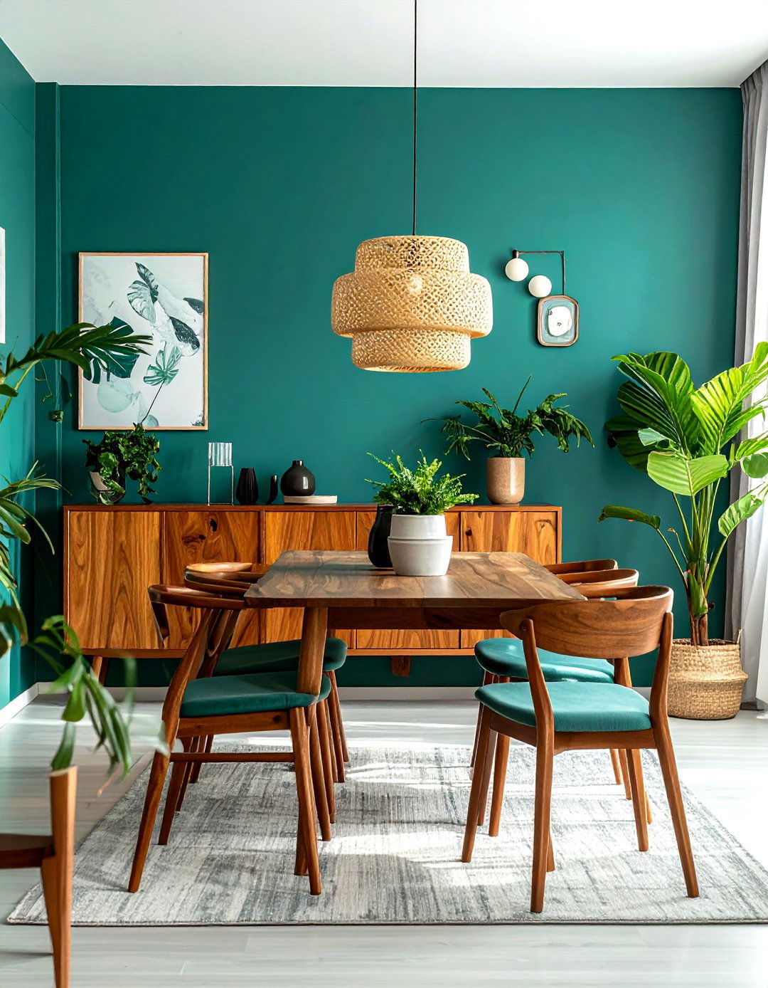 Teal Dining Room Decor - 30 blue dining room decor ideas