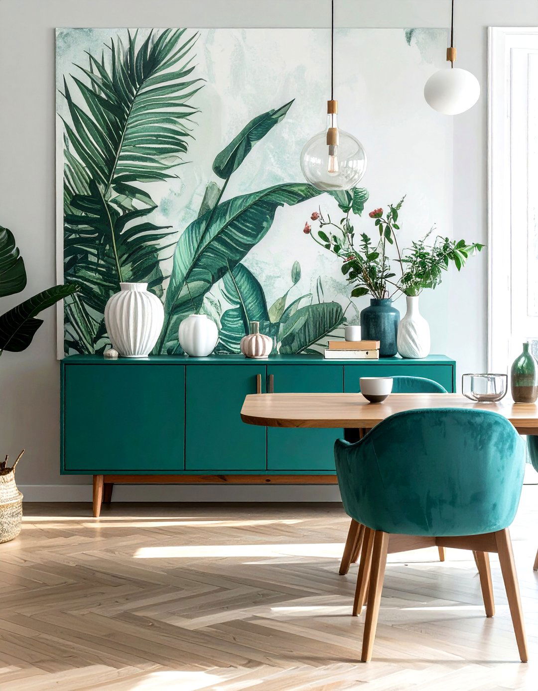 Teal Dining Room Sideboard - 30 dining room credenza ideas
