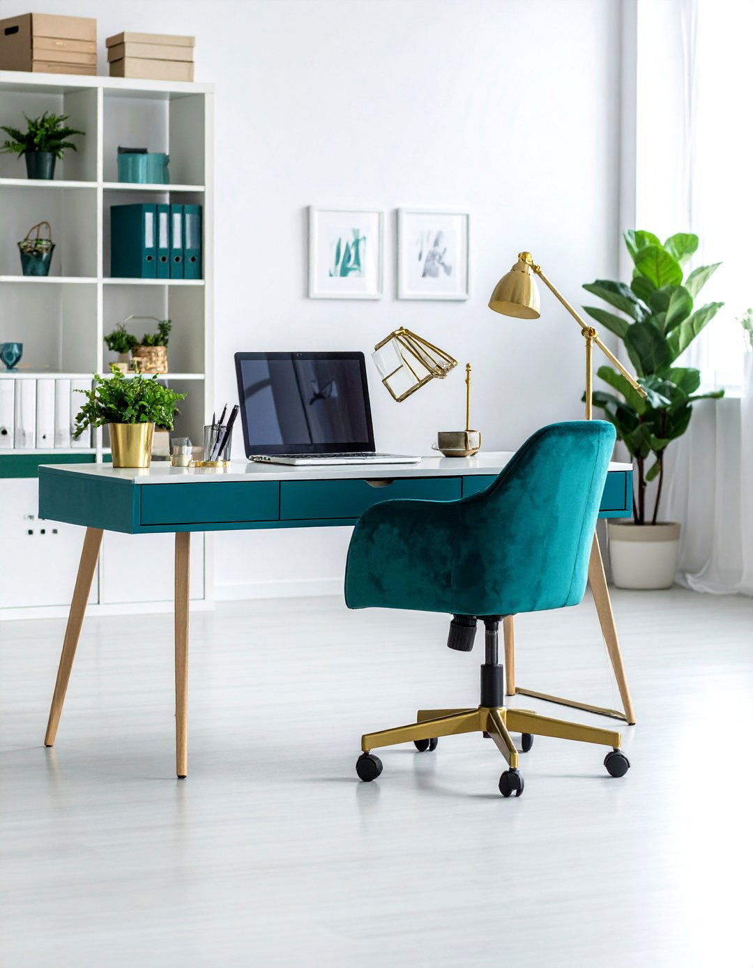 Teal Home Office Furniture - 30 teal decor ideas