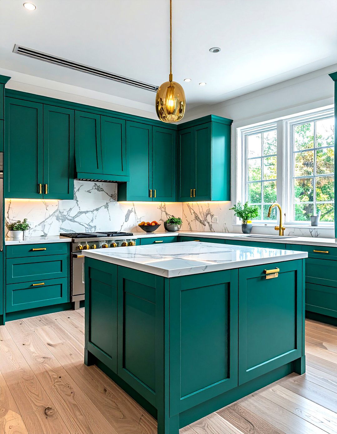 Teal Kitchen - 30 kitchen paint color ideas