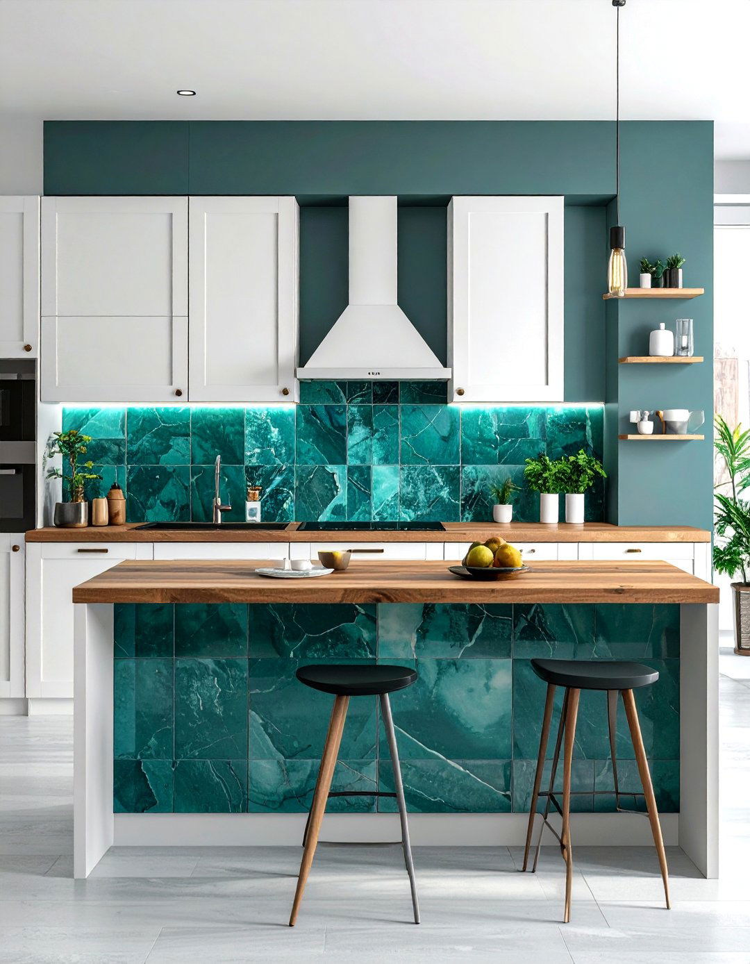 Teal Kitchen Backsplash - 30 teal decor ideas