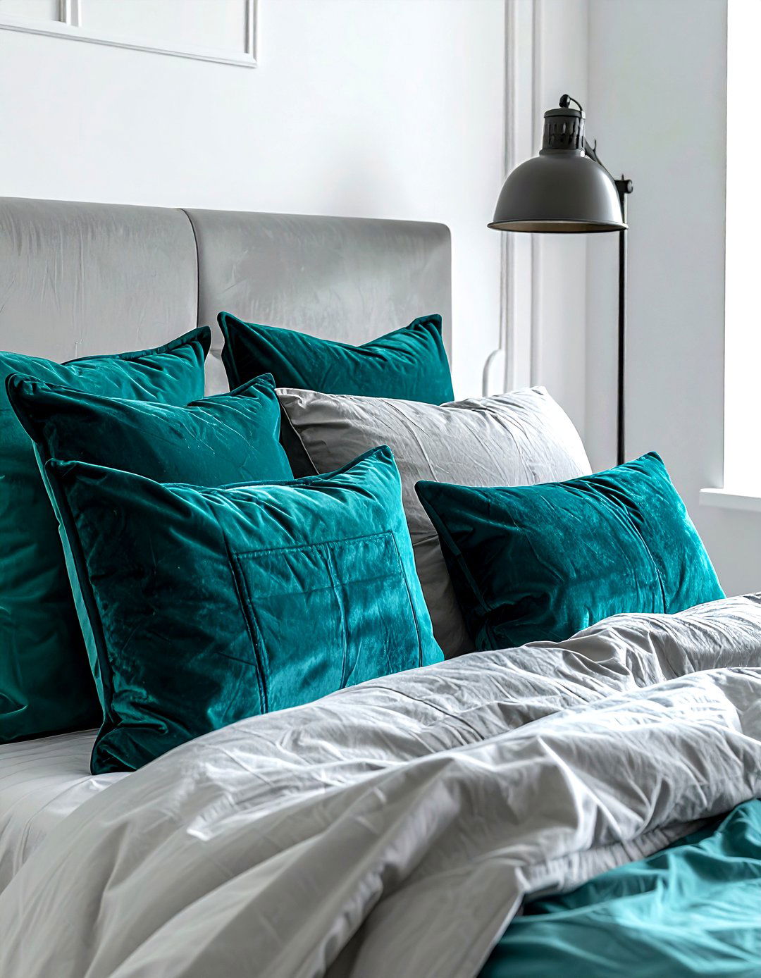 Teal Pillows Industrial Bedroom - 30 industrial teal bedroom ideas