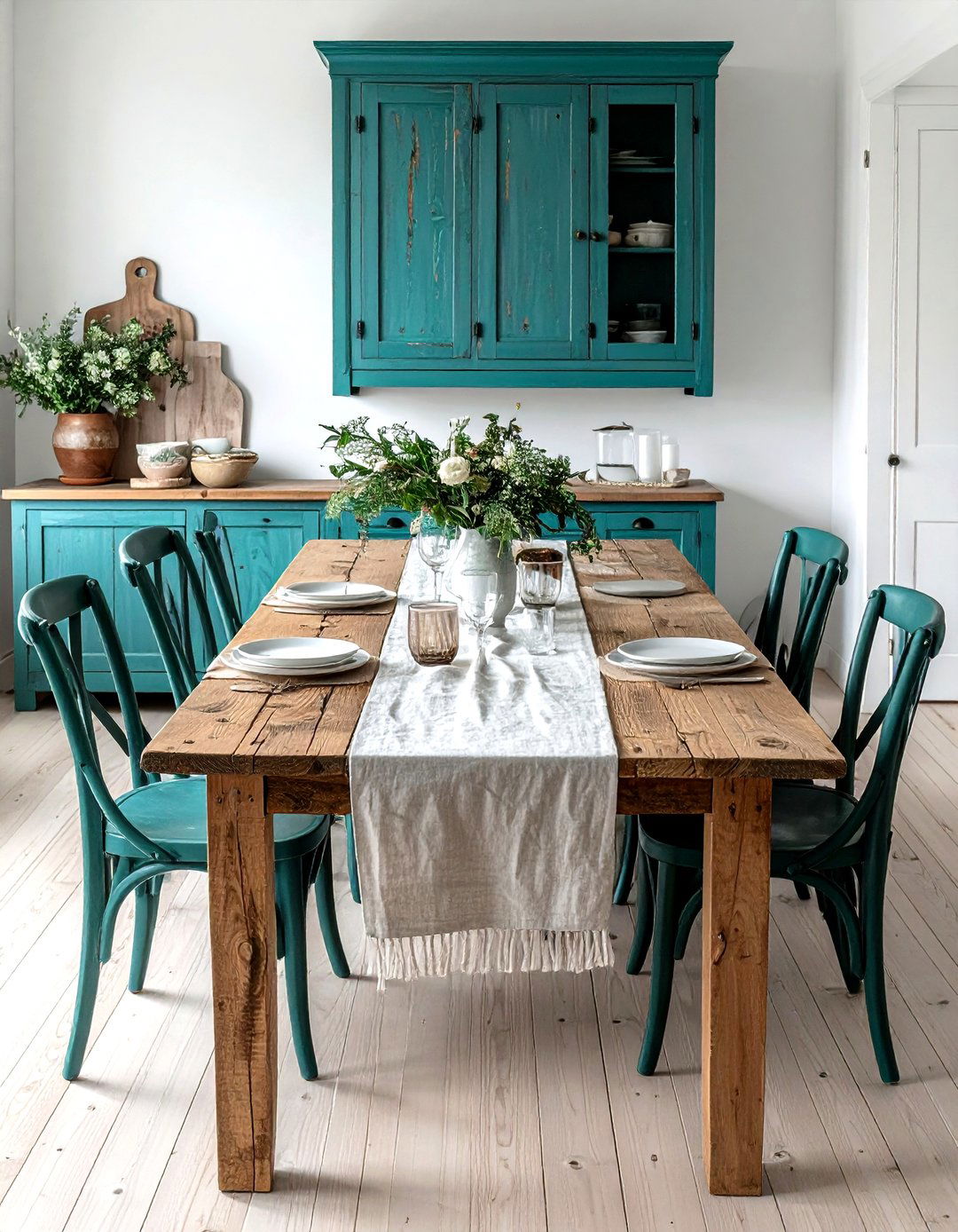 Teal Rustic Furniture - 30 teal dining room ideas