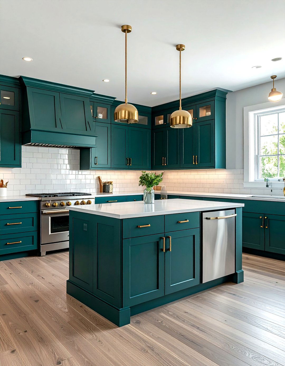 Teal Shaker Cabinets - 30 cool teal kitchen ideas