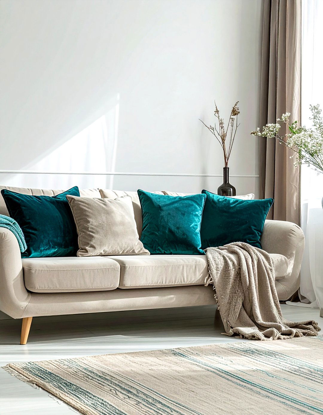 Teal Throw Pillows - 30 teal decor ideas