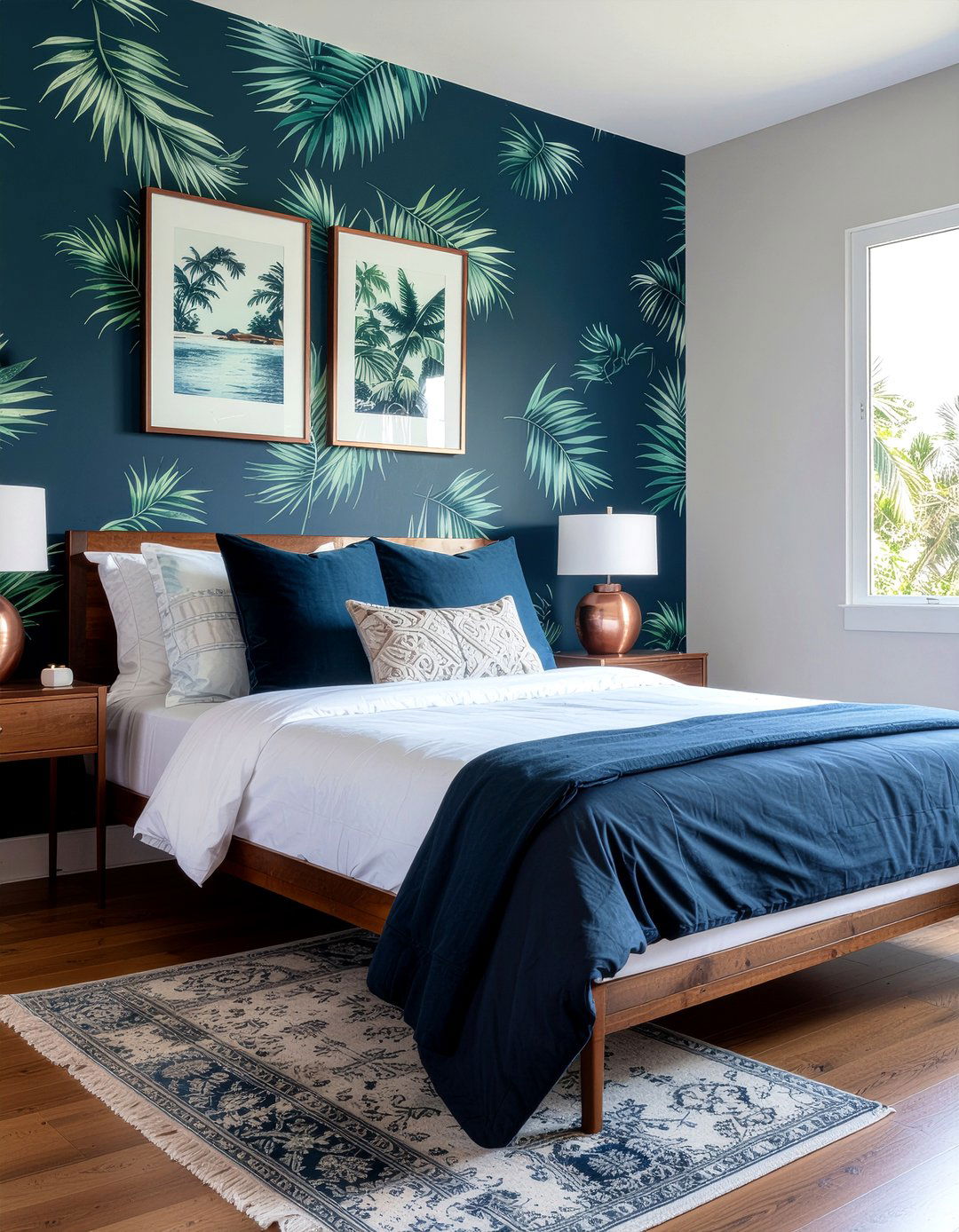 Teal Tropical Forest - 30 bedroom tropical wallpapers