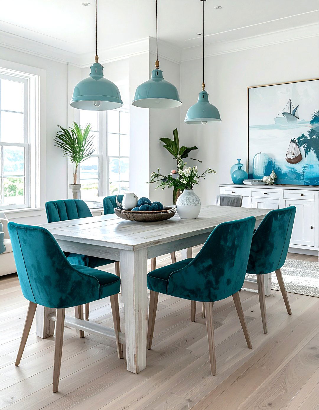 Teal Velvet Dining Chair - 30 velvet dining chair ideas