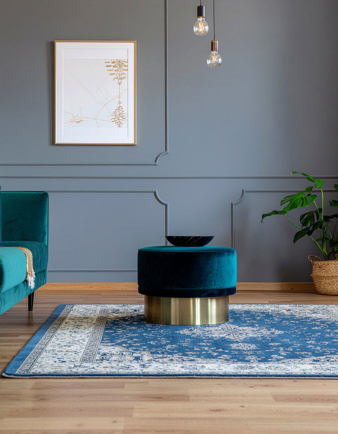 Teal Velvet Ottoman - 30 living room ottoman coffee tables