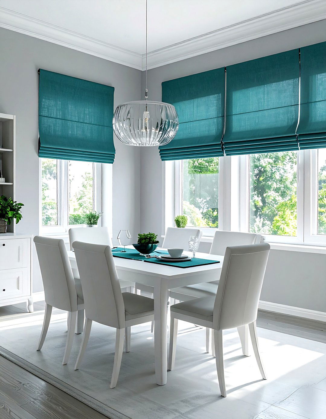 Teal Window Treatments - 30 teal decor ideas