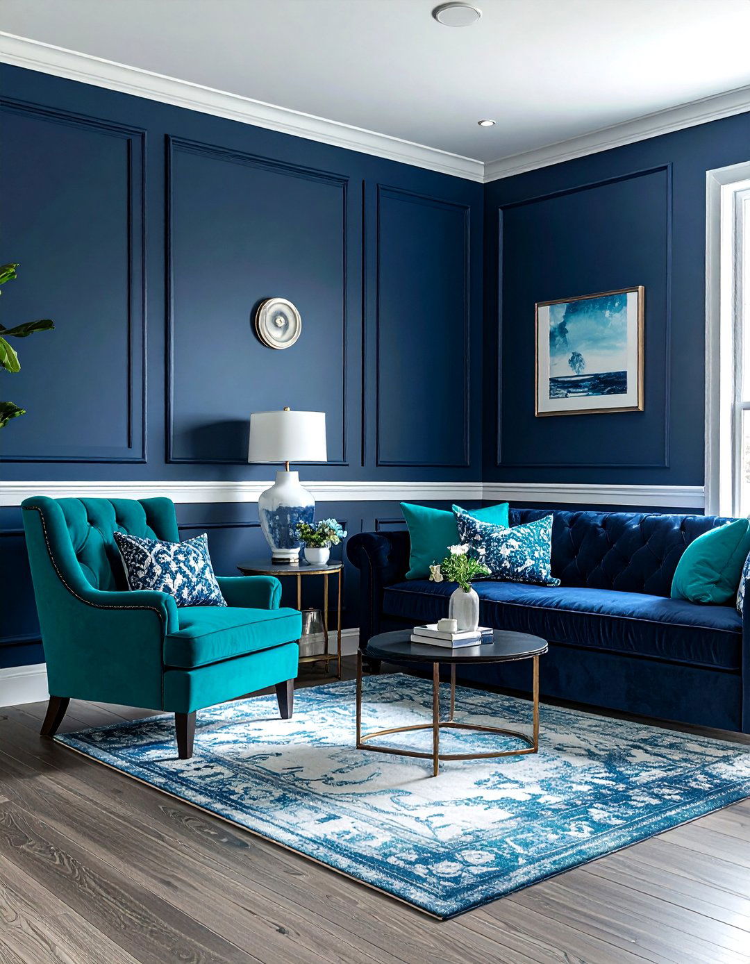 30 Beautiful Coastal Teal Living Room Ideas to Refresh Your Home