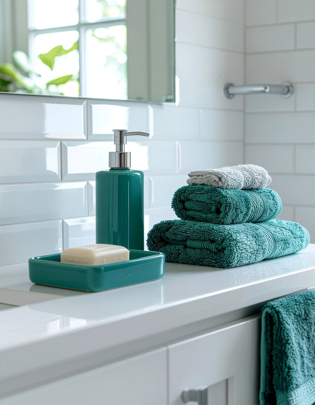Teal bathroom accessories - 30 cool teal bathroom ideas