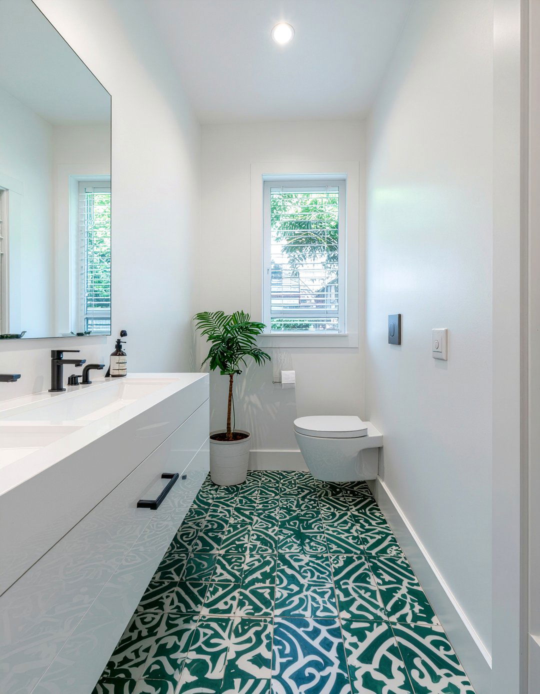 Teal bathroom floor tile - 30 cool teal bathroom ideas
