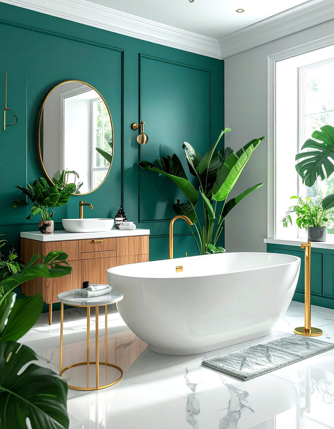 Teal bathroom paint - 30 bathroom paint color ideas