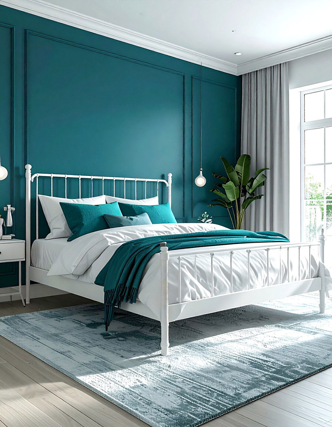 Teal bedroom - 30 bedroom paint ideas