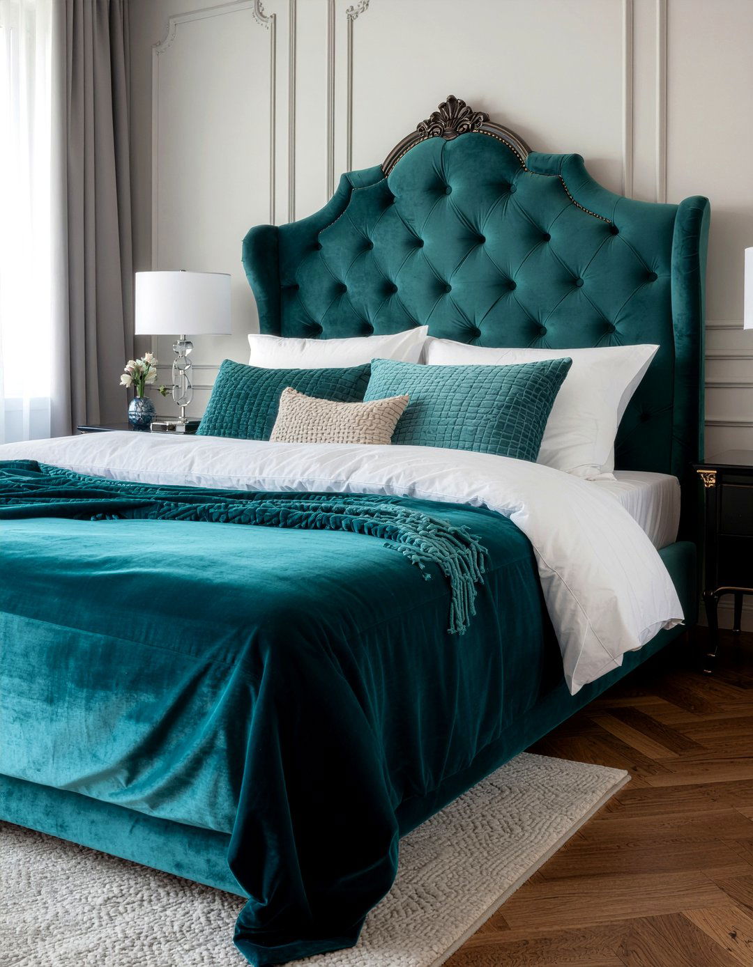 Teal chenille cotton throw - 30 bedroom cotton blankets