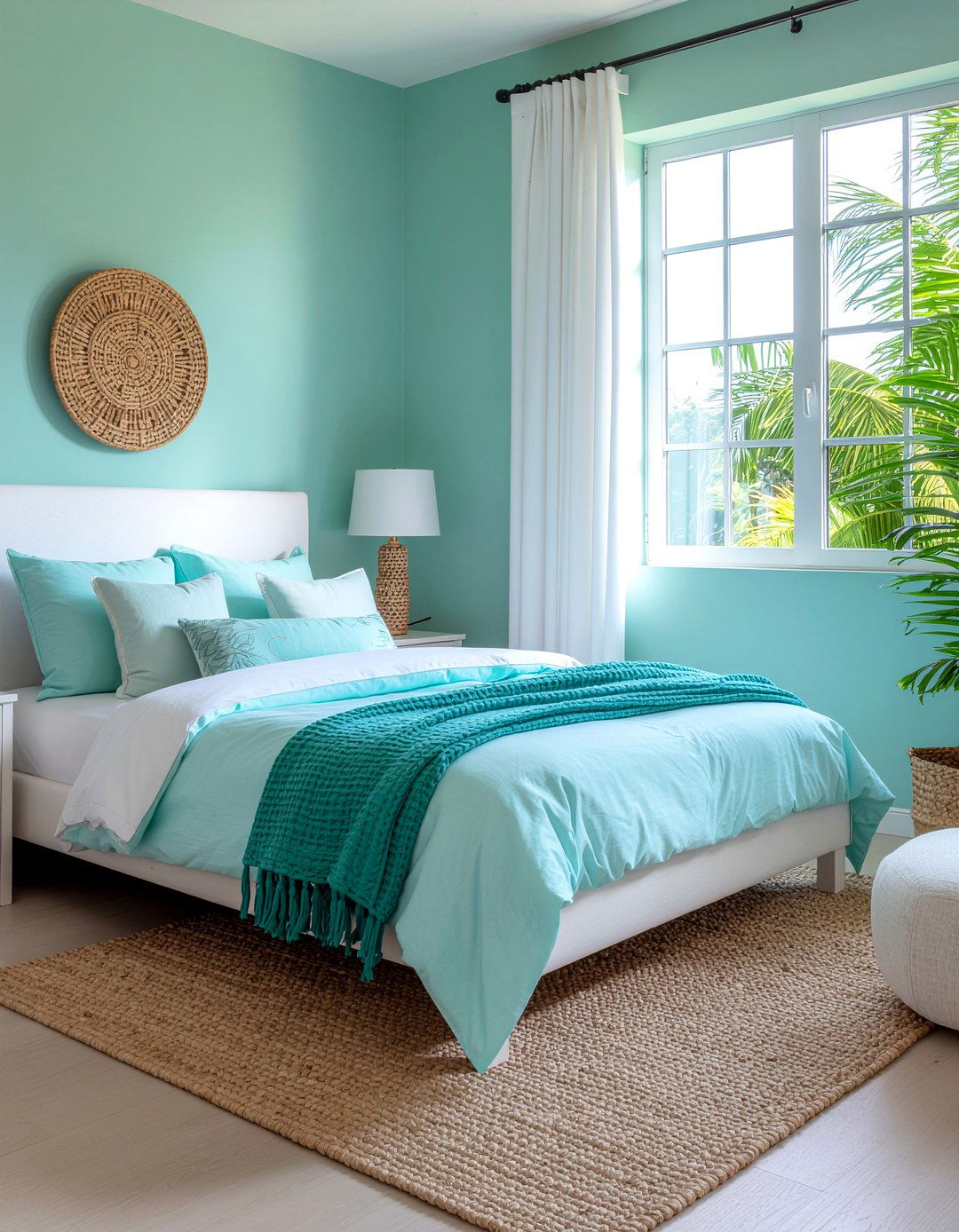 Teal color palette - 30 underwater bedroom ideas