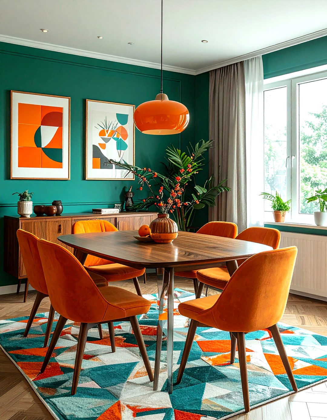 Teal green dining room - 30 green dining room decor ideas