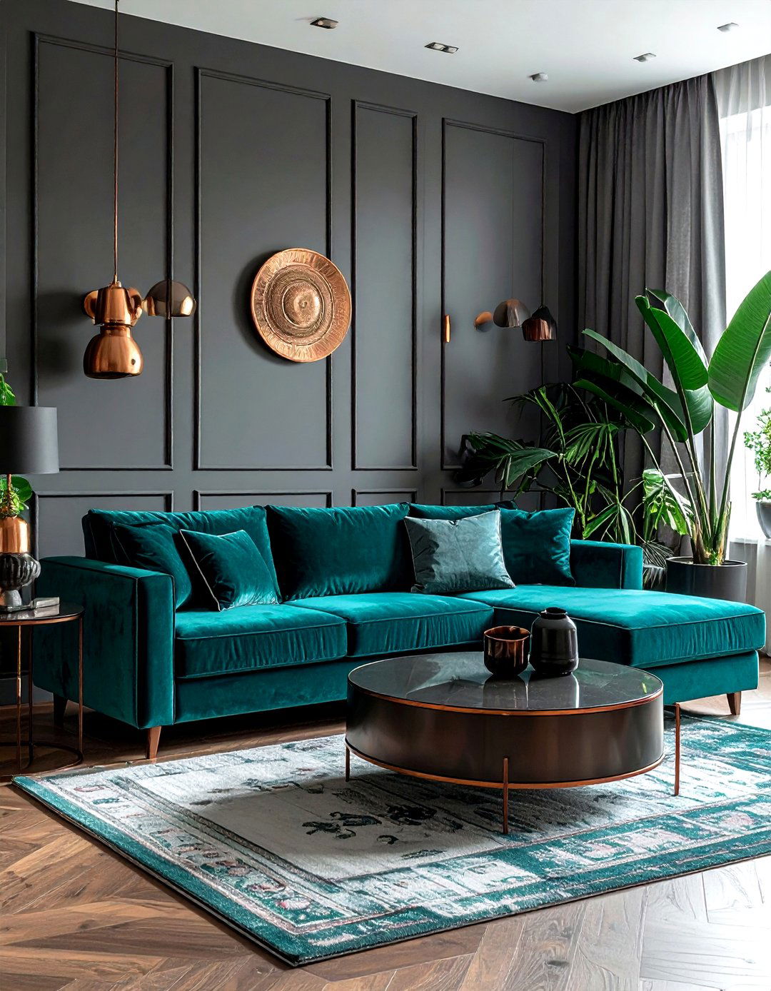 Teal living room - 30 modern blue living room ideas