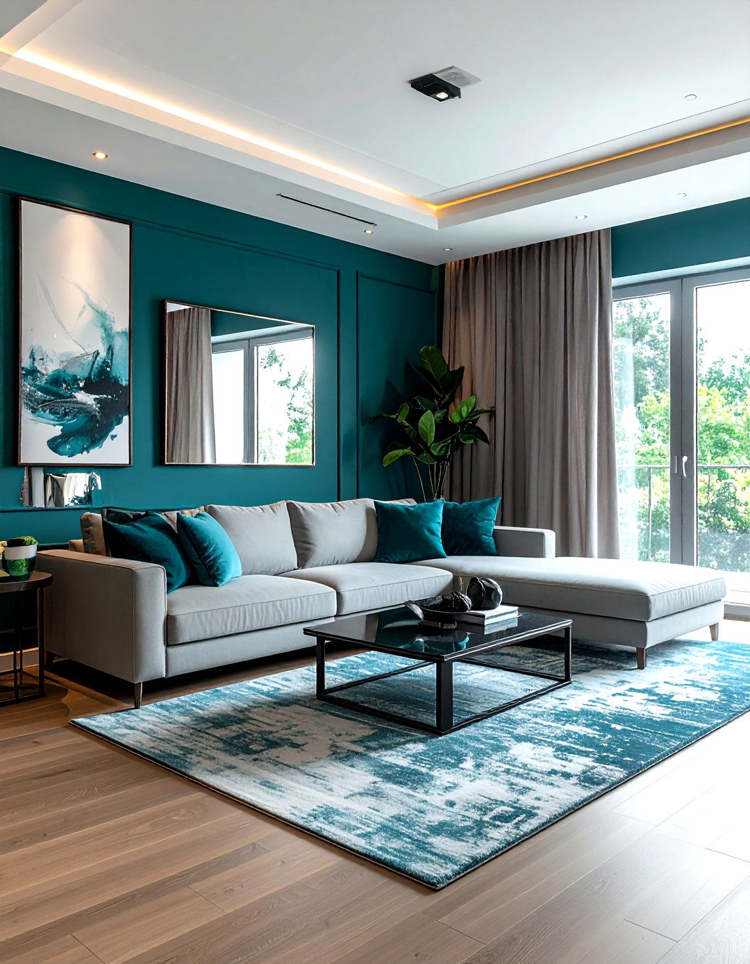 Teal small living room - 30 minimalist teal living room ideas