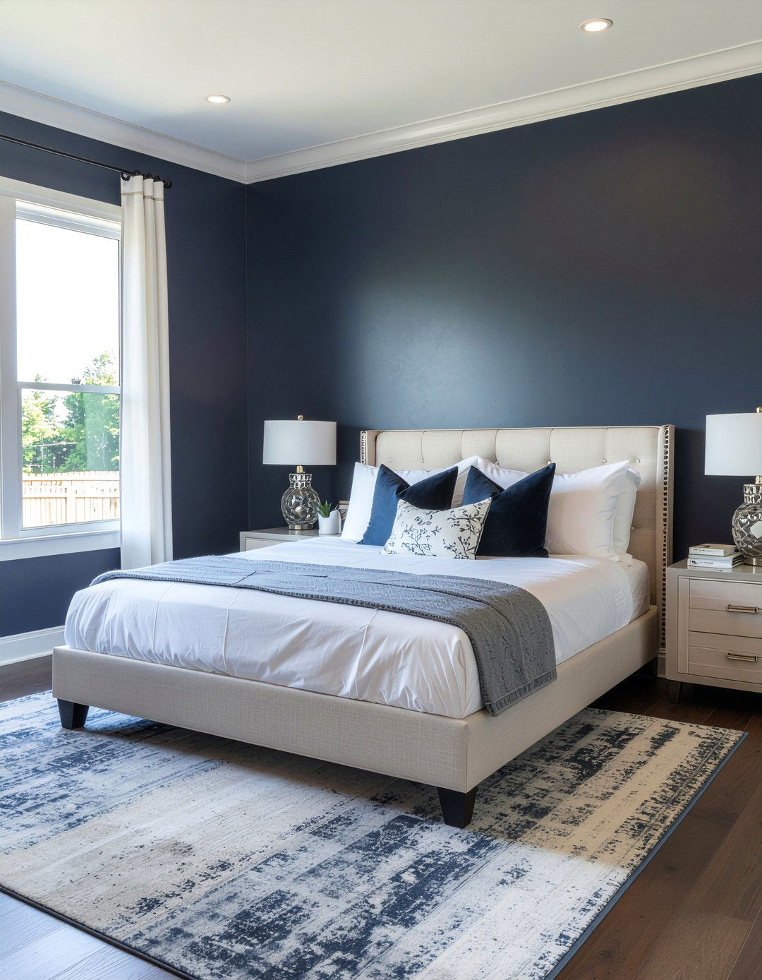 Team color paint scheme - 30 hockey bedroom ideas