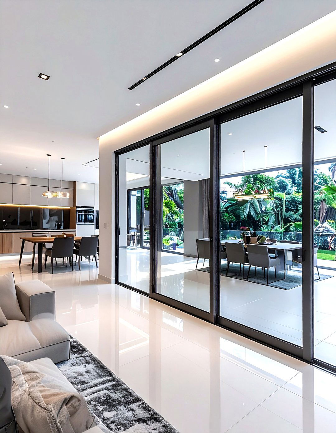 Telescopic pocket door - 30 living room pocket doors