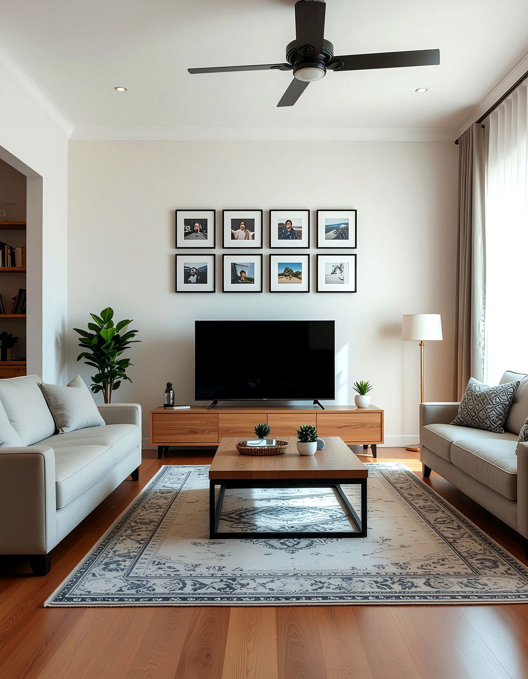 Television surround gallery - 30 living room photo displays