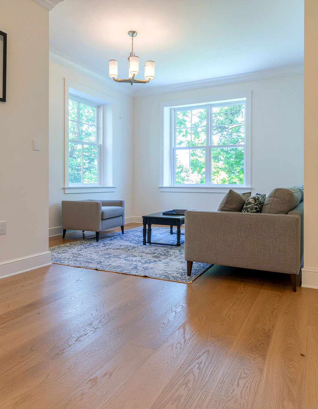 Temporary vinyl flooring - 30 removable living room ideas