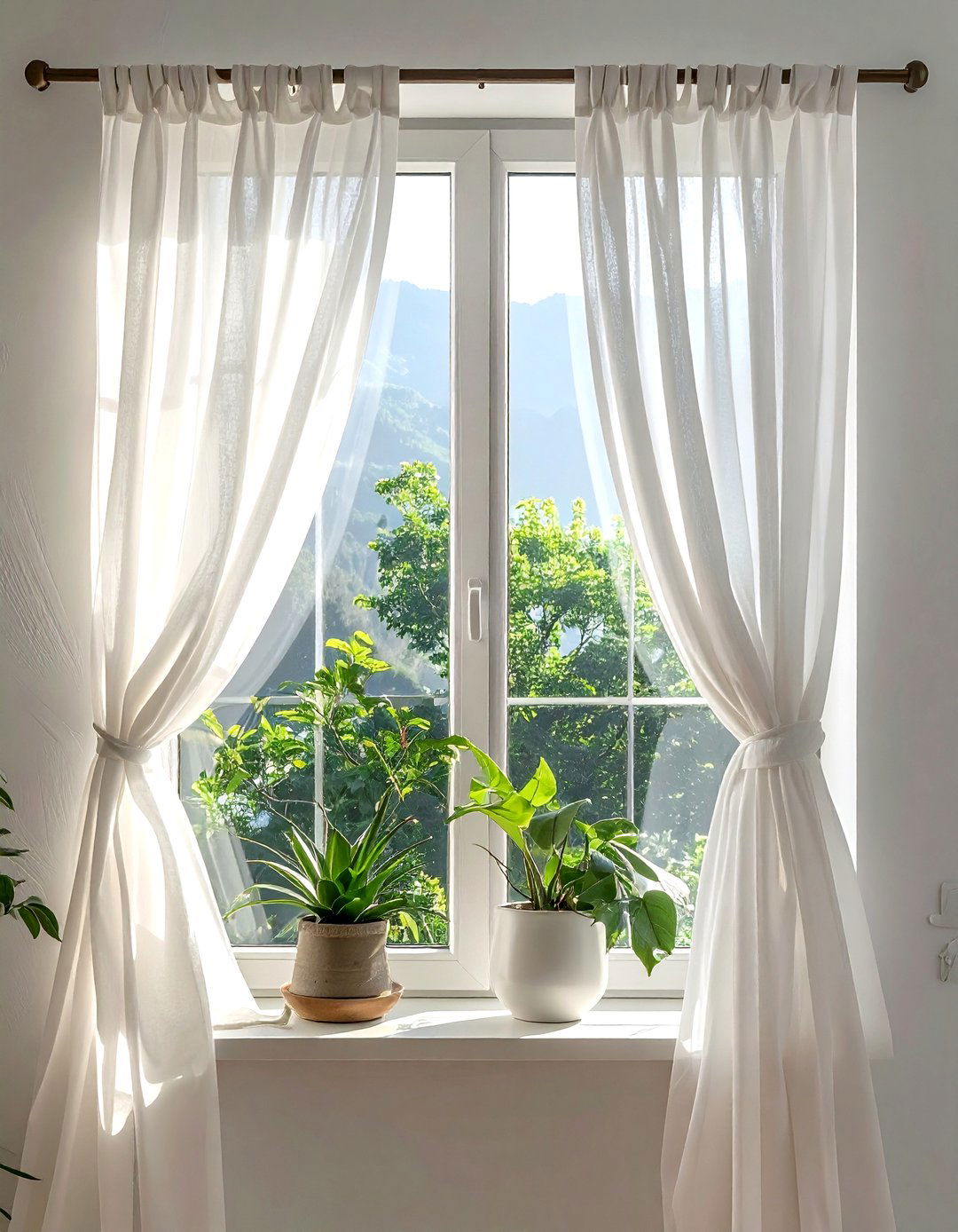 Tension Rod Curtain - 30 temporary decor ideas
