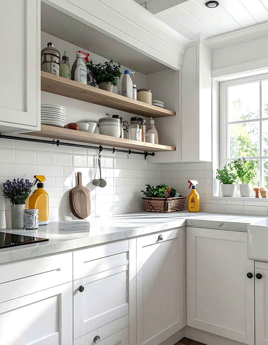 Tension Rod Under Kitchen Sink - 30 kitchen organization hacks