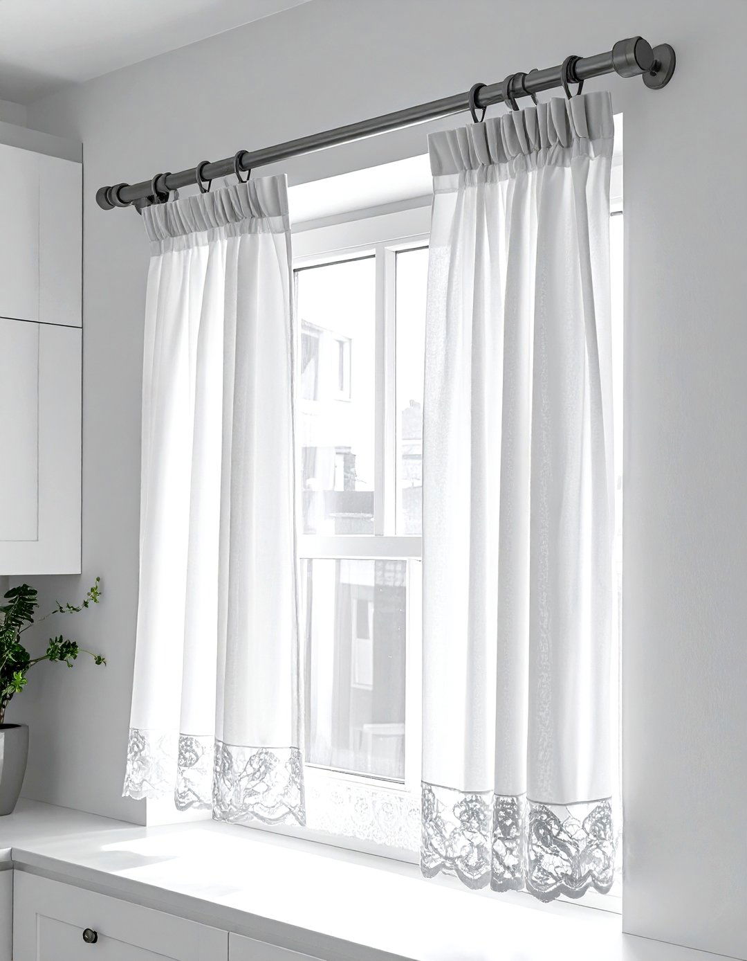 Tension curtain rod - 30 curtain rod ideas
