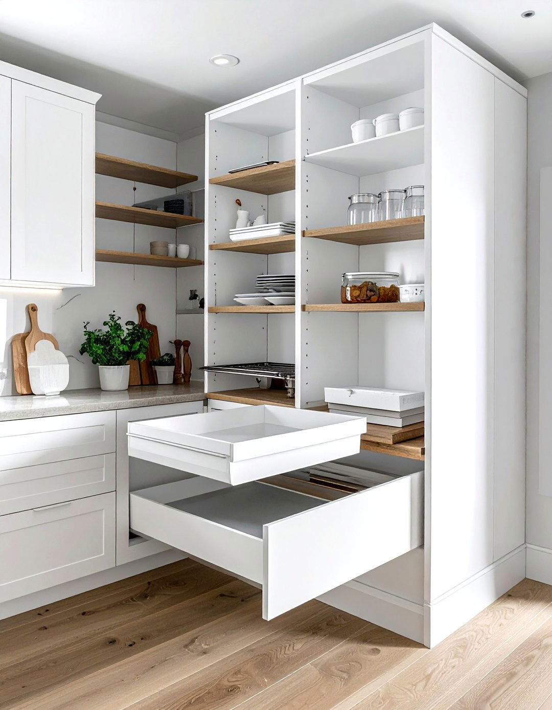 Tension rod cabinet divider - 30 kitchen storage tips