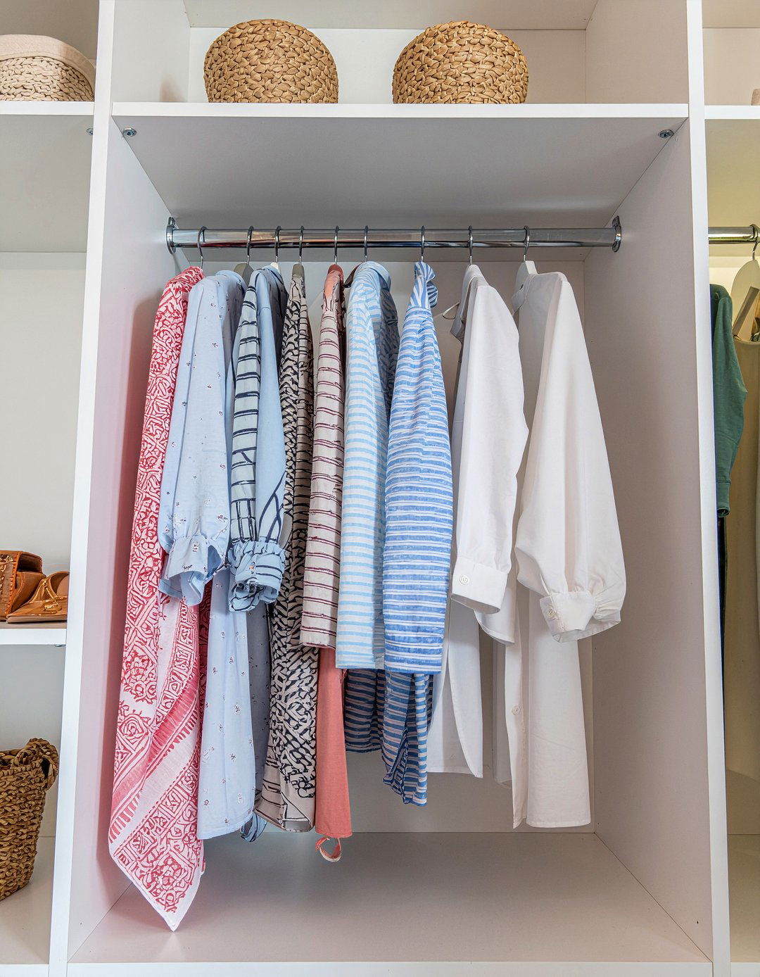 Tension rod dividers - 30 bedroom closet dividers