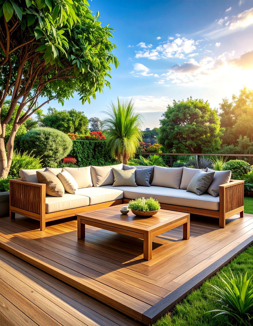 Terrace garden furniture - 30 luxury home decor ideas