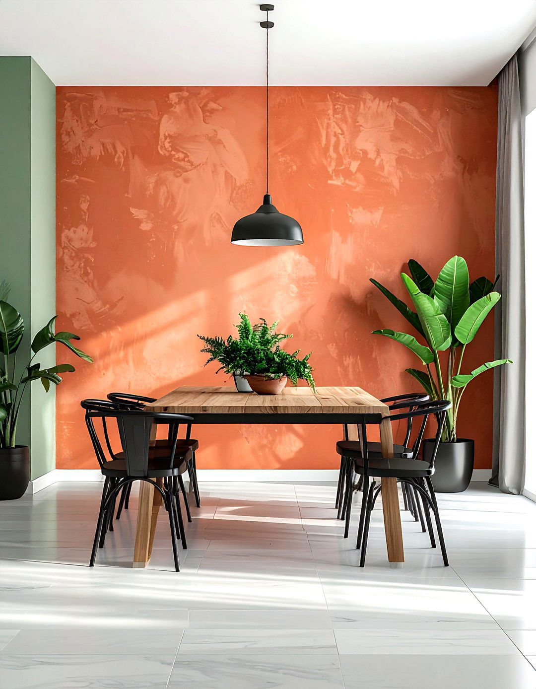 Terracotta Accent Wall - 30 warm decor ideas