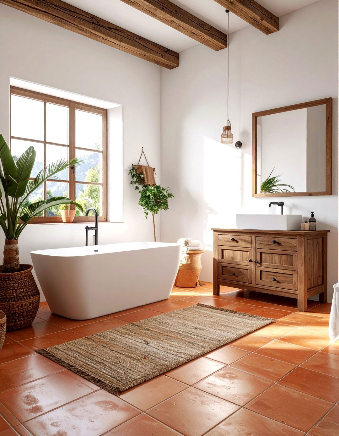 Terracotta Bathroom Floor Tile - 30 terracotta bathroom ideas