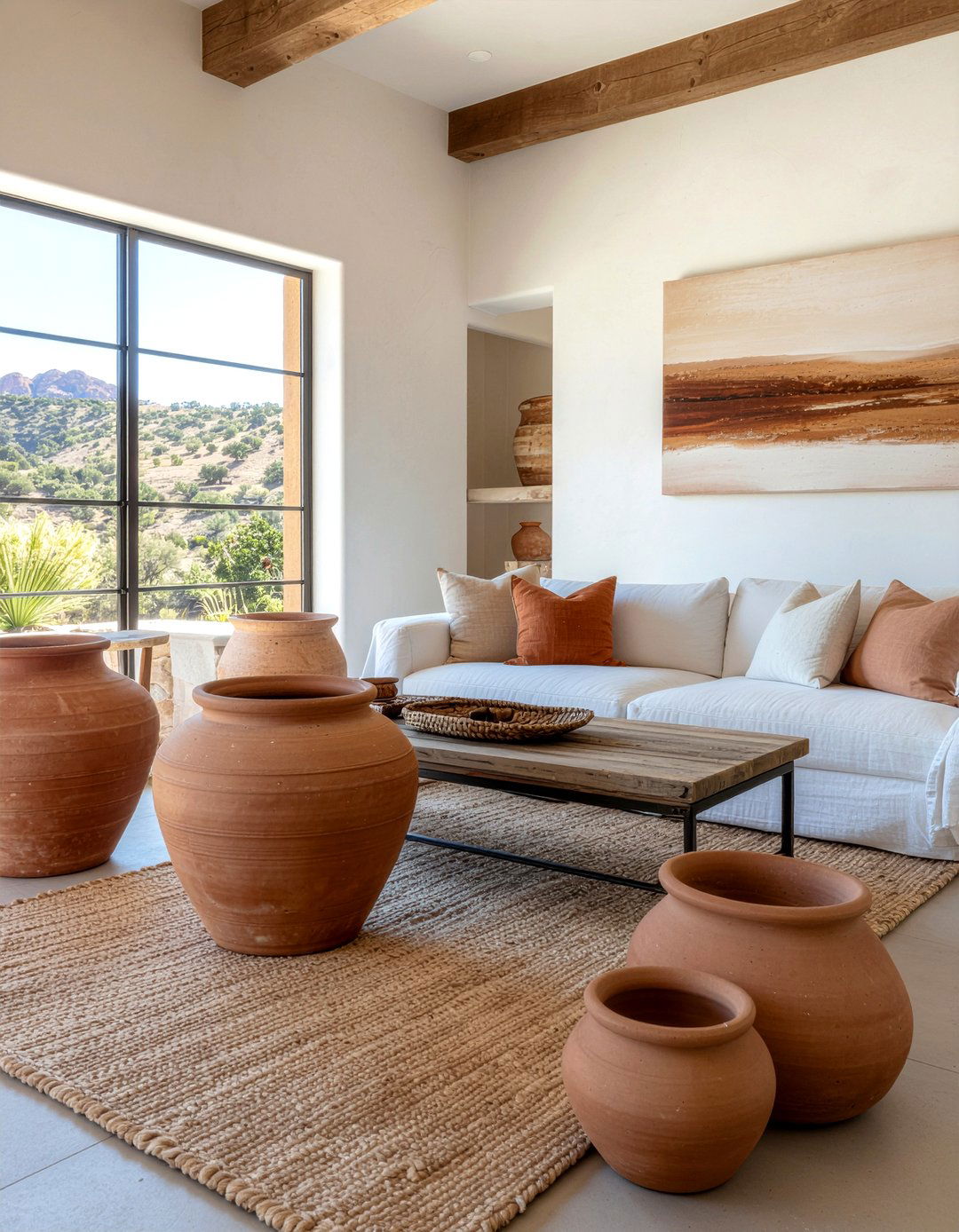 Terracotta Decor - 30 textured living room ideas