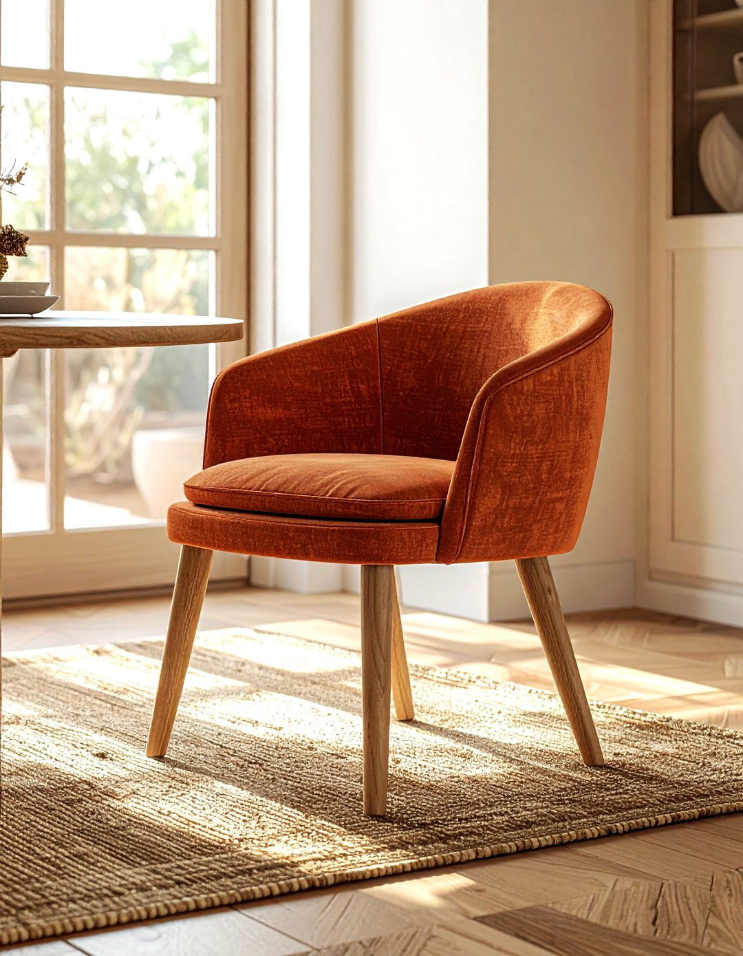 Terracotta Dining Chair - 30 colorful dining chair ideas