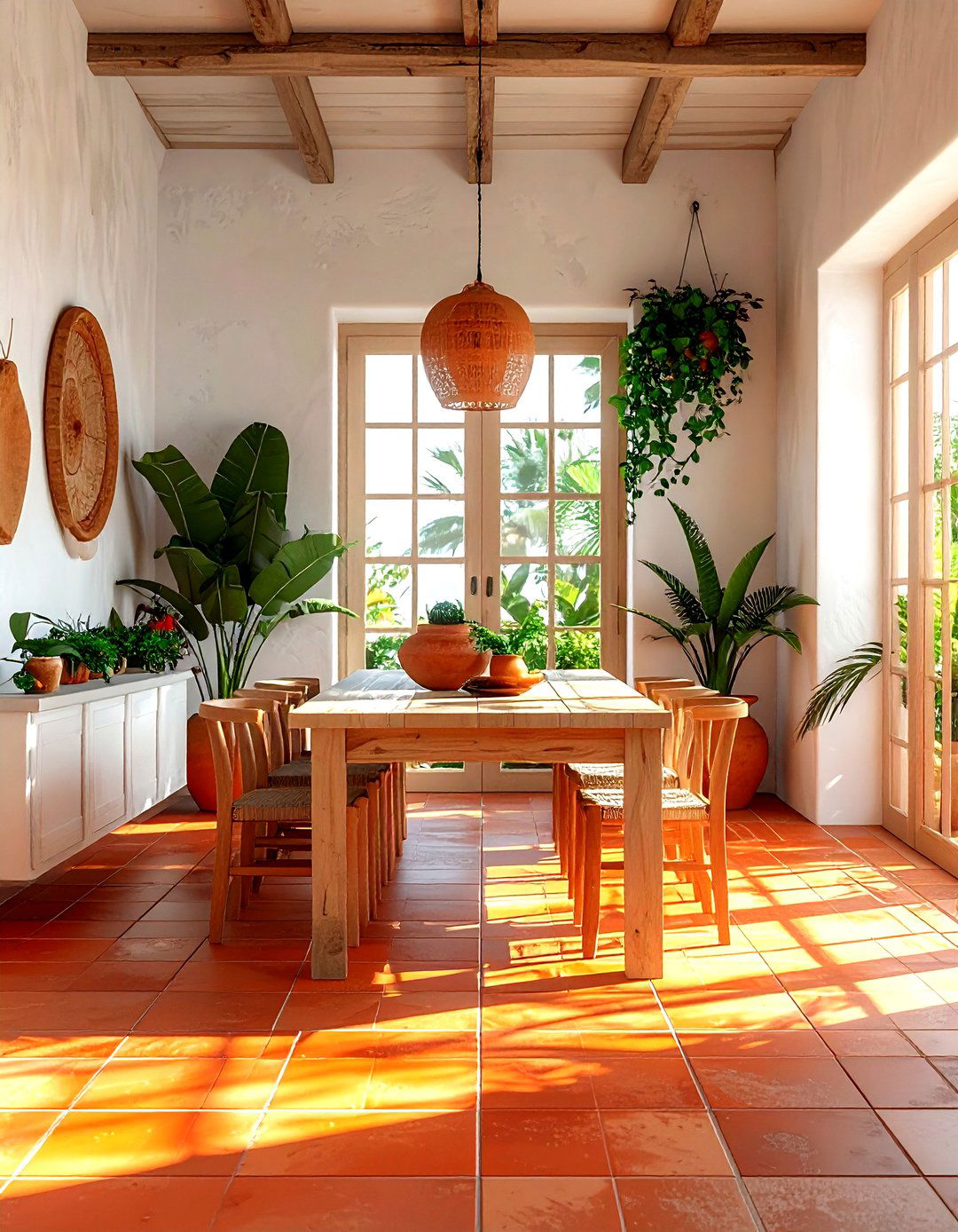 Terracotta Dining Room - 30 Indonesian dining room ideas