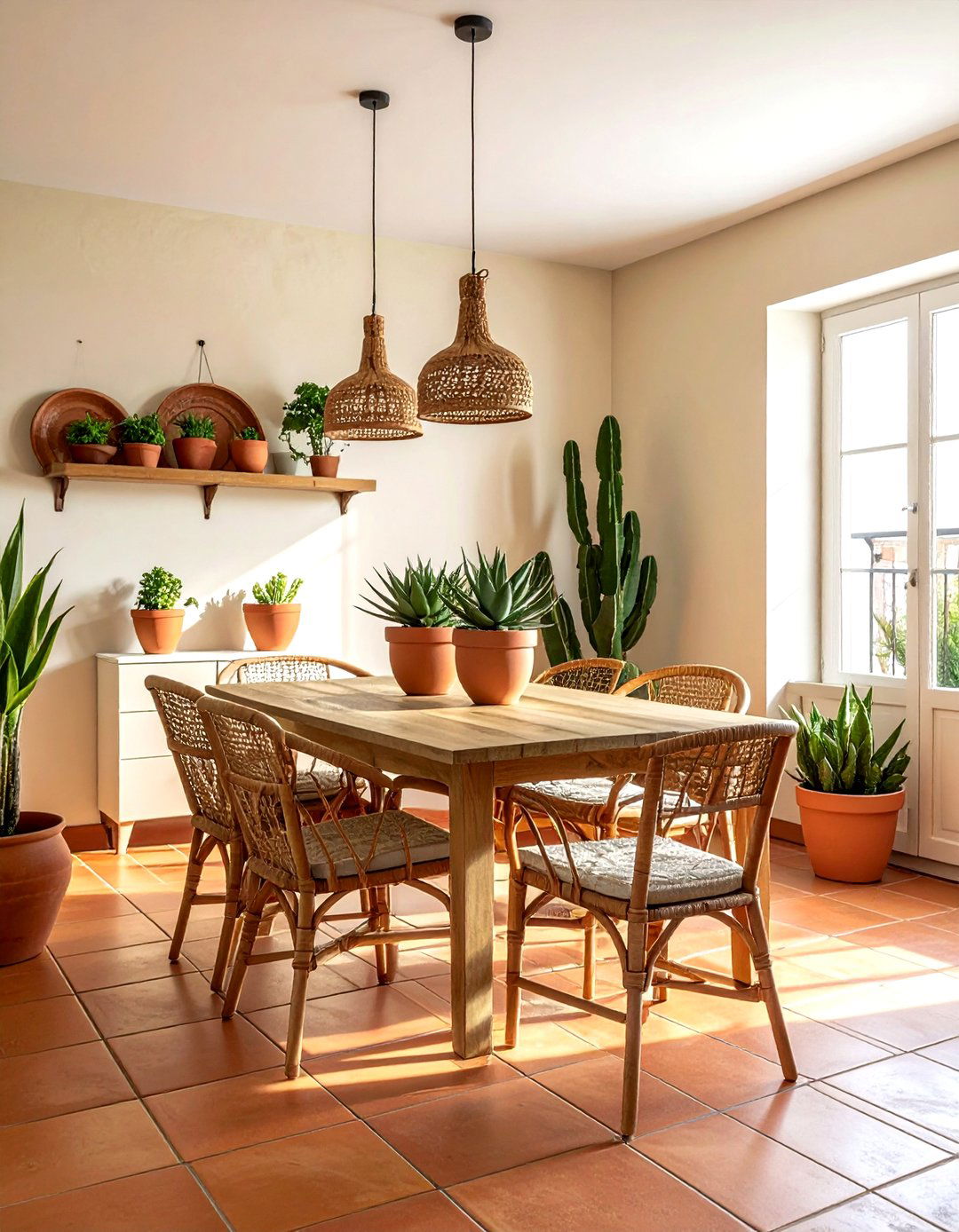 Terracotta Dining Room - 30 Puerto Rican dining room ideas