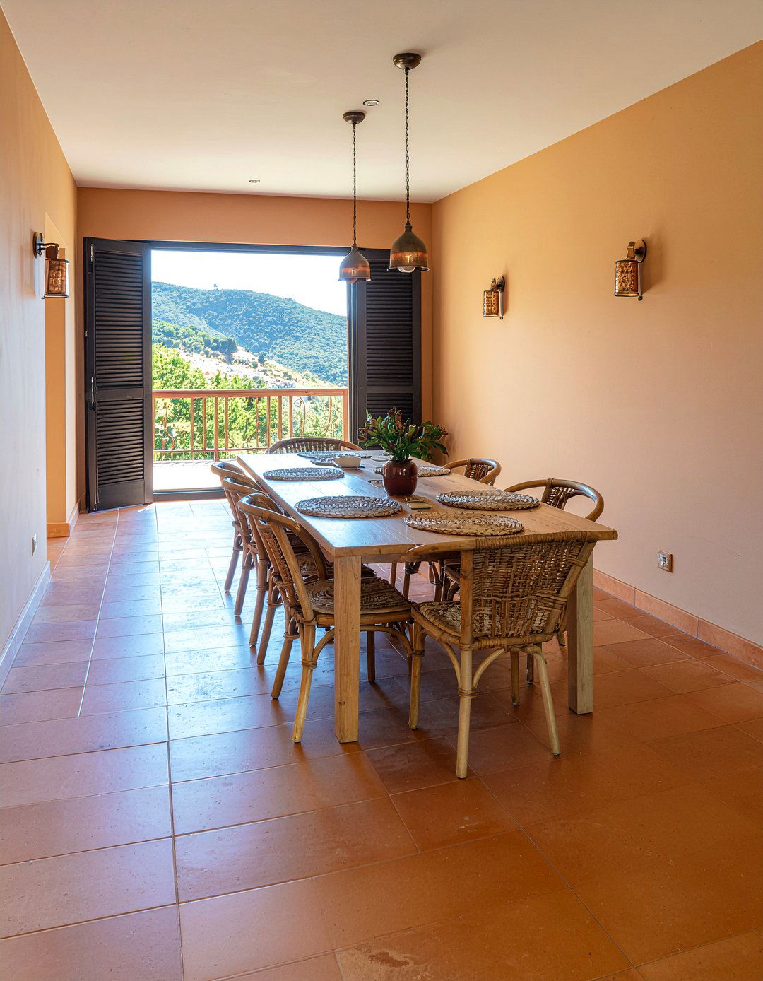 Terracotta Dining Room - 30 desert dining room ideas