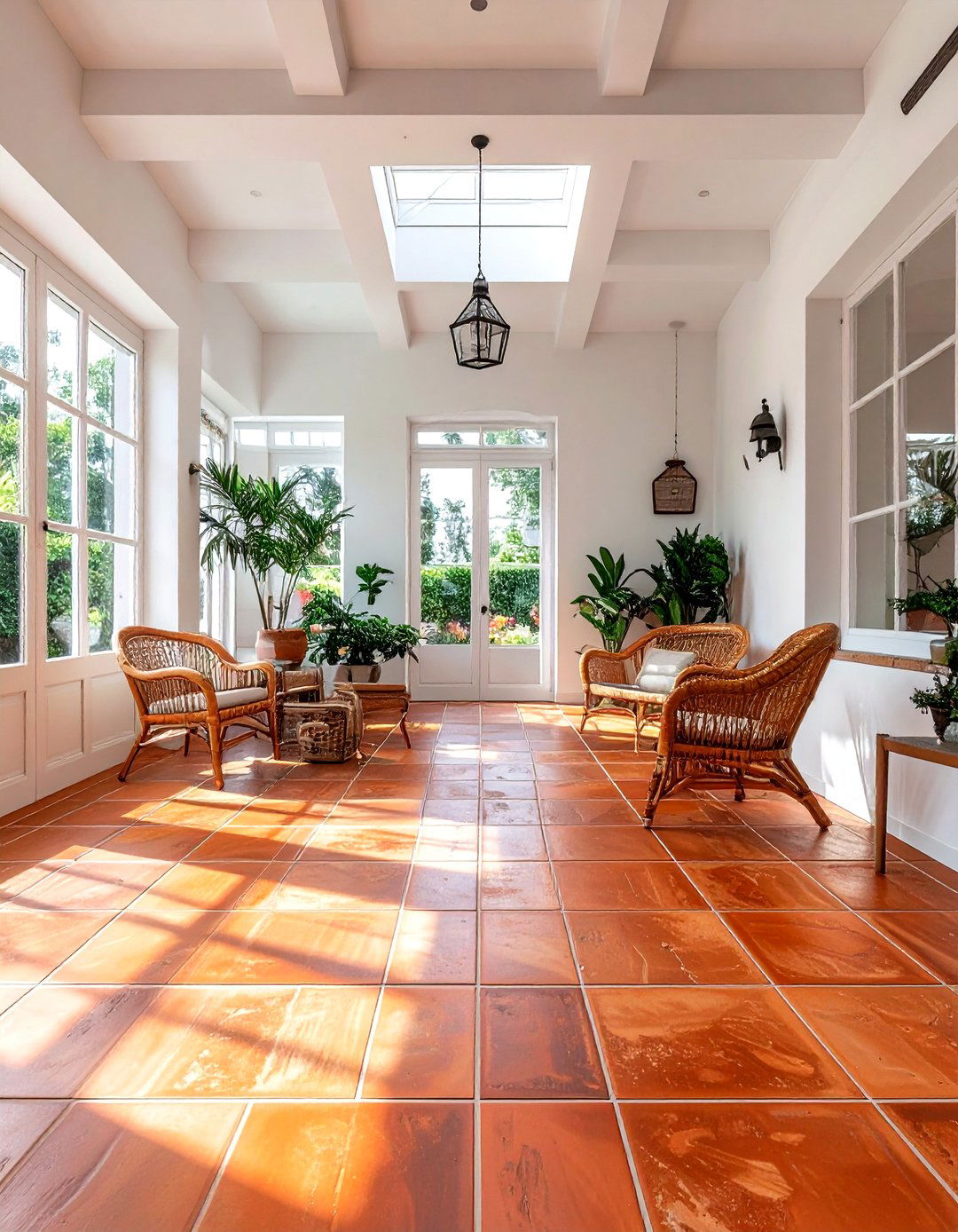 Terracotta Floor Tile - 30 Moroccan pattern decor ideas