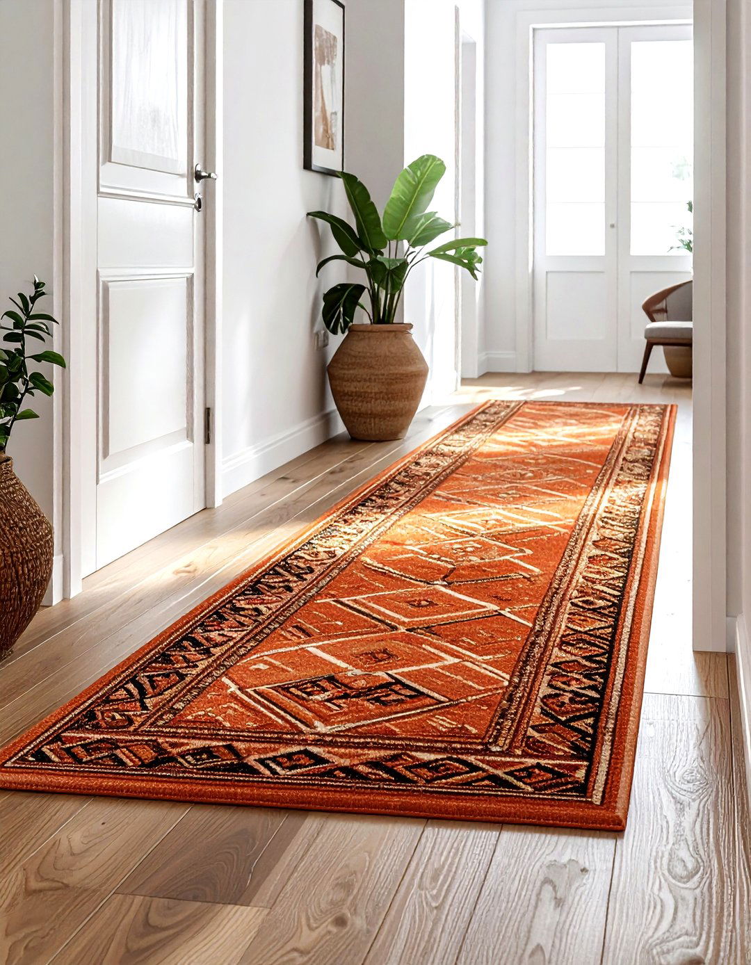 Terracotta Hallway Runner - 30 terracotta decor ideas