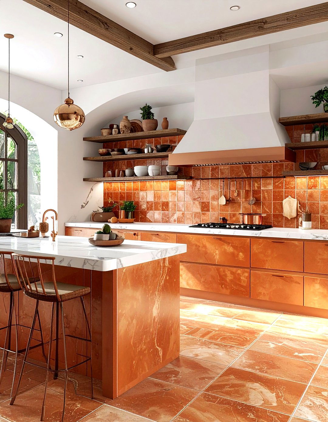 Terracotta Kitchen Backsplash - 30 terracotta decor ideas