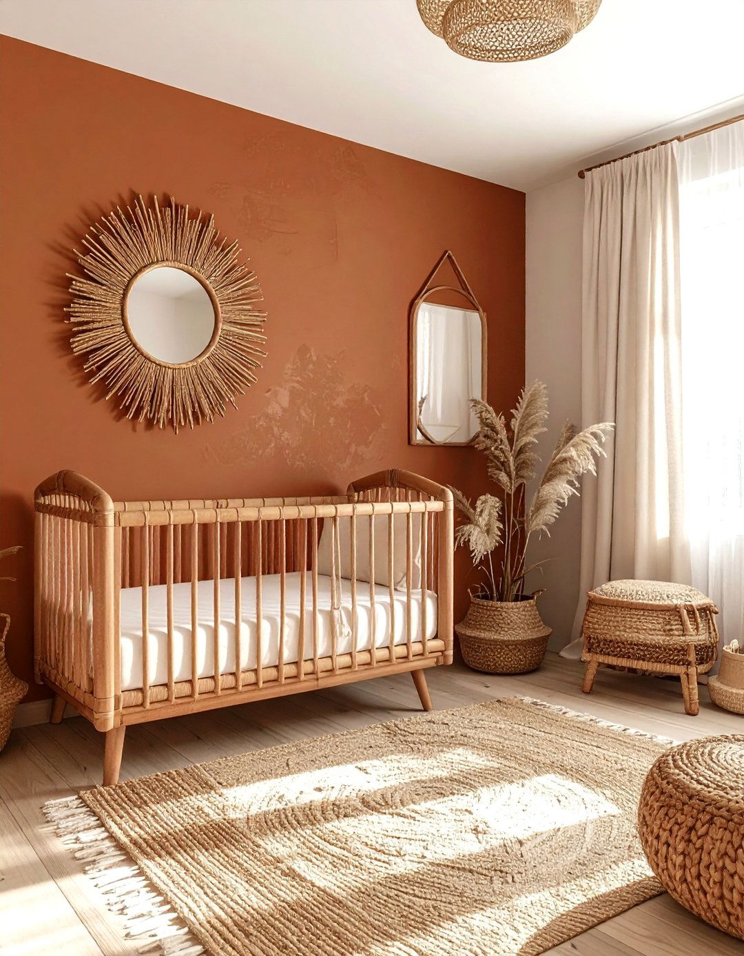 Terracotta Nursery - 30 newborn bedroom ideas