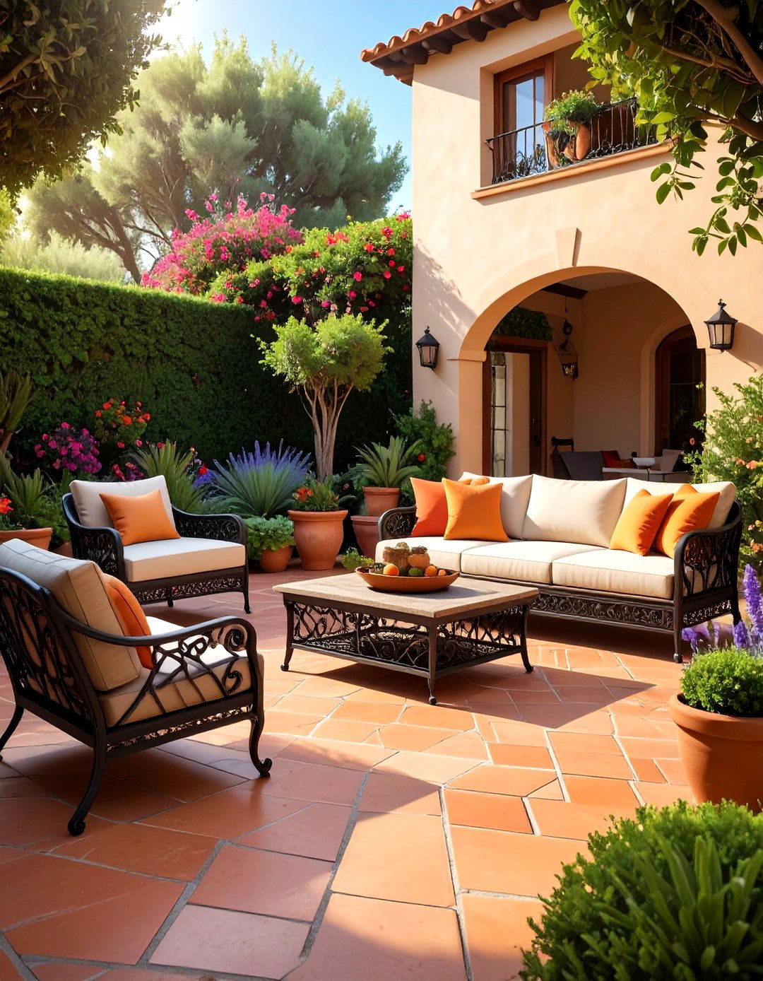 Terracotta Outdoor Patio - 30 terracotta decor ideas